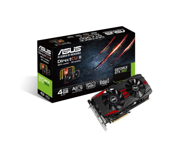 ASUS GeForce GTX 960 4096MB 128bit DirectCu II Black - 300901 - zdjęcie